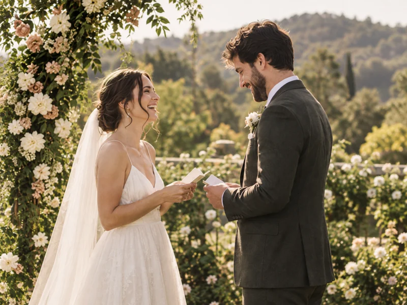 Illustrative concept photo of a garden ceremony