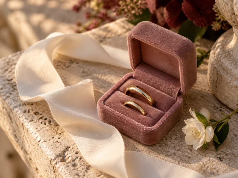 Illustrative concept photo of wedding rings